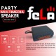 feLA GO3 7W Premium Rubber Finish Pocket Speaker with Bluetooth Version 5.3, IPX6 Waterproof 6H Playtime Supports FM Mode, TF, USB (Blue)